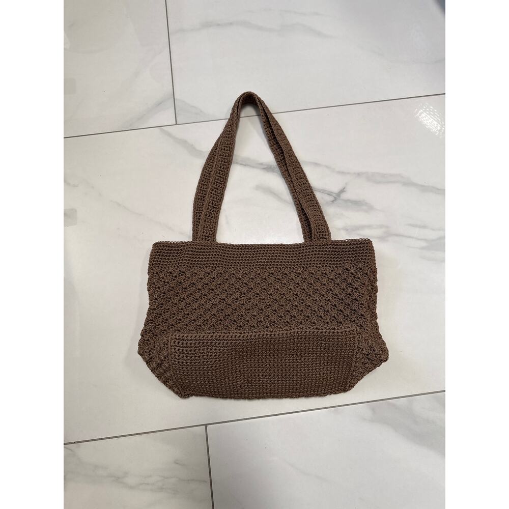 The SAk Brown Crochet Shoulder Purse Handbag Bag - Picture 7 of 15